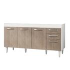 Balcão Gabinete De Pia 160cm 04 Portas 02 Gavetas Áustria