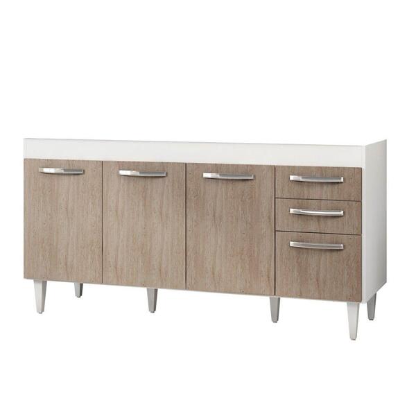 Balcão Gabinete De Pia 160cm 04 Portas 02 Gavetas Áustria