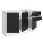 Balcão Gabinete De Pia Armário De Cozinha 100% Mdf 120 Cm 3 P