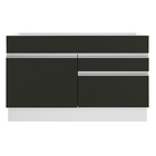 Balcão Gabinete De Pia Armário De Cozinha 120 Cm 1 Porta 2 Ga