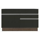 Balcão Gabinete De Pia Armário De Cozinha 120 Cm 1 Porta 2 Ga