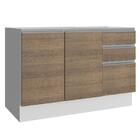 Balcão Gabinete De Pia Armário De Cozinha 120 Cm 2 Portas E 3