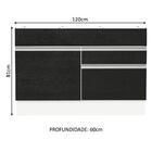 Balcão Gabinete De Pia Armário De Cozinha 120 X 60 Cm 1 Porta