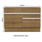 Balcão Gabinete De Pia Armário De Cozinha 120 X 60 Cm 1 Porta