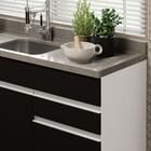 Balcão Gabinete De Pia Armário De Cozinha 150 Cm 2 Gavetas 2