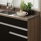 Balcão Gabinete De Pia Armário De Cozinha 150 Cm 2 Gavetas 2