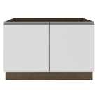Balcão Gabinete De Pia Armário De Cozinha 2 Portas Rustic/bra