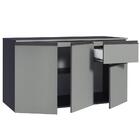 Balcão Gabinete De Pia Cozinha 3 Portas 1 Gaveta Suspenso Cin