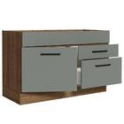 Balcão Gabinete De Pia Cozinha 120 X 60 Cm 1 Porta 2 Gavetas