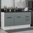 Balcão Gabinete De Pia Cozinha 150 Cm 2 Portas E 2 Gavetas (s