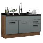 Balcão Gabinete De Pia Cozinha 150 Cm 2 Portas E 2 Gavetas (s