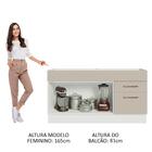 Balcão Gabinete De Pia Cozinha 150 Cm 2 Portas E 2 Gavetas (s