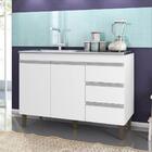 Balcão Gabinete De Pia Karen 119 Cm Sem Tampo Branco