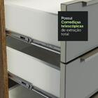 Balcão Gabinete De Pia Madesa Lux 120 Cm 2 Portas 3 Gavetas -