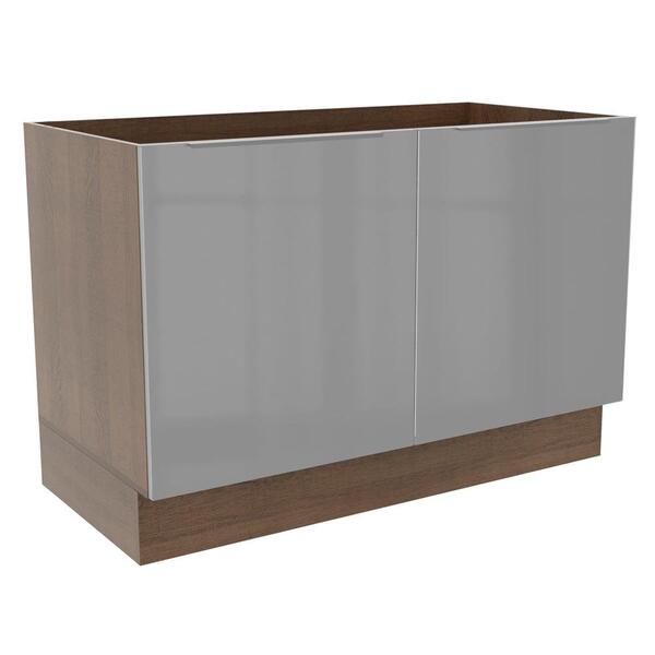 Balcão Gabinete De Pia Madesa Lux 120 Cm 2 Portas - Rustic/ci