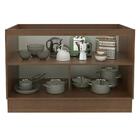 Balcão Gabinete De Pia Madesa Lux 120 Cm 2 Portas - Rustic/pr