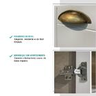 Balcão Gabinete De Pia Mdf Milla 2 Portas 3 Gavetas Branco 12