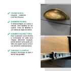 Balcão Gabinete De Pia Milla 2 Portas 3 Gavetas Nog/cinza 120