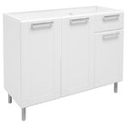 Balcão Gabinete De Pia Múltipla Aço 105cm 3 Portas 1 Gaveta B