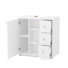 Balcão Gabinete De Pia Para Banheiro 1 Porta Branco - Politor