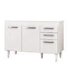 Balcão Gabinete De Pia Sem Tampo 120cm Suécia 03 Portas 02 Ga