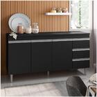 Balcão Gabinete De Pia Sem Tampo 150cm 3 Portas 3 Gavetas And