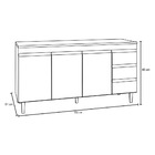 Balcão Gabinete De Pia Sem Tampo 160cm 3 Portas 3 Gavetas And