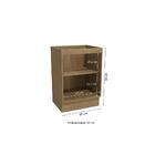 Balcão Gabinete Kappesberg Suprema 1 Porta Freijó/preto Fosco