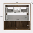 Balcão Gabinete Para Banheiro 60cm Com 02 Gavetas Gael B06 Br