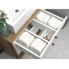 Balcão Gabinete Para Banheiro 60cm Com 02 Gavetas Gael B06 Br