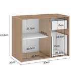 Balcão Gabinete Para Banheiro 80 Cm 02 Gavetas E 01 Porta Nic