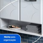Balcão Gabinete Para Banheiro Em Aço Rubi 2 Portas Branco