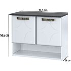 Balcão Gabinete Para Banheiro Em Aço Rubi 2 Portas Branco