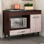 Balcão Gabinete Para Cooktop Cozinha Carla Com Tampo 1 Porta