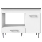 Balcão Gabinete Para Cooktop Cozinha Carla Com Tampo 1 Porta