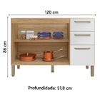 Balcão Gabinete Para Pia 1,20m Versalhes Kit's Paraná