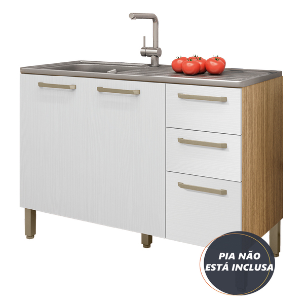 Balcão Gabinete Para Pia 1,20m Versalhes Kit's Paraná