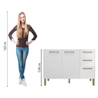 Balcão Gabinete Para Pia 1,20m Versalhes Kit's Paraná