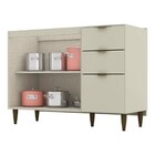 Balcão Gabinete Para Pia 120cm 2 Portas 3 Gavetas Sem Tampo E