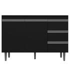 Balcão Gabinete Para Pia 120cm Sem Tampo 2 Portas 3 Gavetas