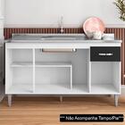 Balcão Gabinete Para Pia 150cm 4 Portas 1 Gaveta Gabriela Bra