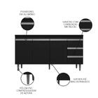 Balcão Gabinete Para Pia 160cm Com Tampo 3 Portas Andréia Pre