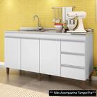 Balcão Gabinete Para Pia 160cm Sem Tampo 3 Portas Karen Z49 B