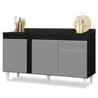 Balcão Gabinete Para Pia Com Tampo 150cm 3 Portas 1 Gaveta Da