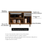 Balcão Gabinete Para Pia Sem Tampo 118cm França Ll Mel Titâni