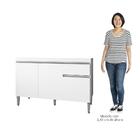 Balcão Gabinete Para Pia Sem Tampo 120cm 3 Portas E 1 Gaveta