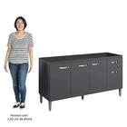 Balcão Gabinete Para Pia Sem Tampo 150cm 4 Portas E 1 Gaveta