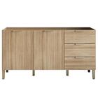 Balcão Gabinete Para Pia Sem Tampo 160cm Charm Z06 Freijó - M