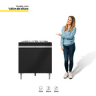 Balcão Gabinete Pia Andréia Sem Tampo 100cm E Armário Para Co