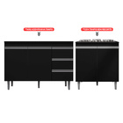 Balcão Gabinete Pia Andréia Sem Tampo 120cm E Armário Para Co